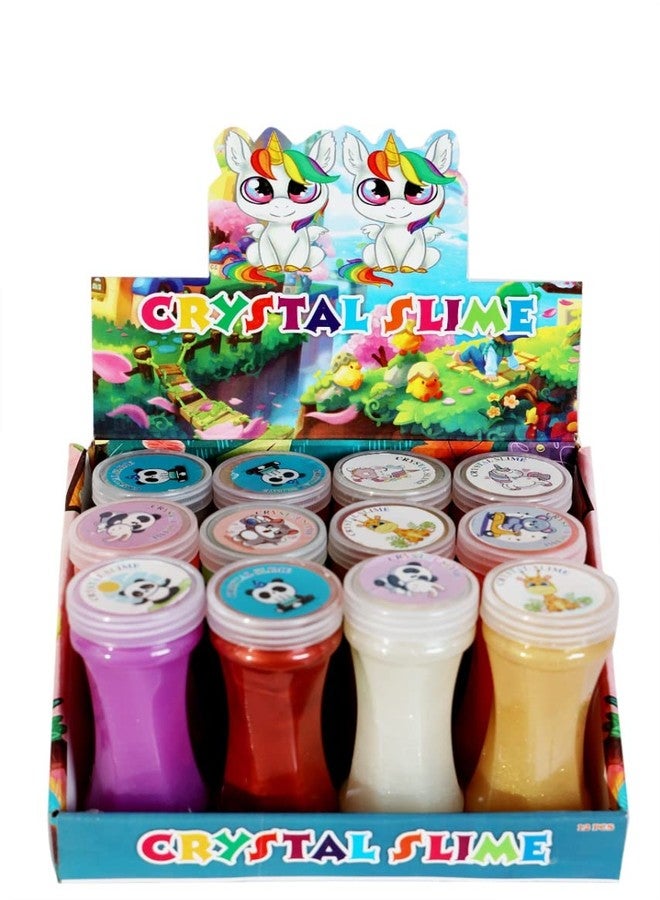 Atipriya (Pack of 9) Non Toxic Coloured Medium Size Designer Shimmery Beats Crystal Colorful Sparkling Glittery Slime DIY Magic Clay Crystal Mud Putty Toy for Kids(Assorted Colored) Clay & Slime - Image 2
